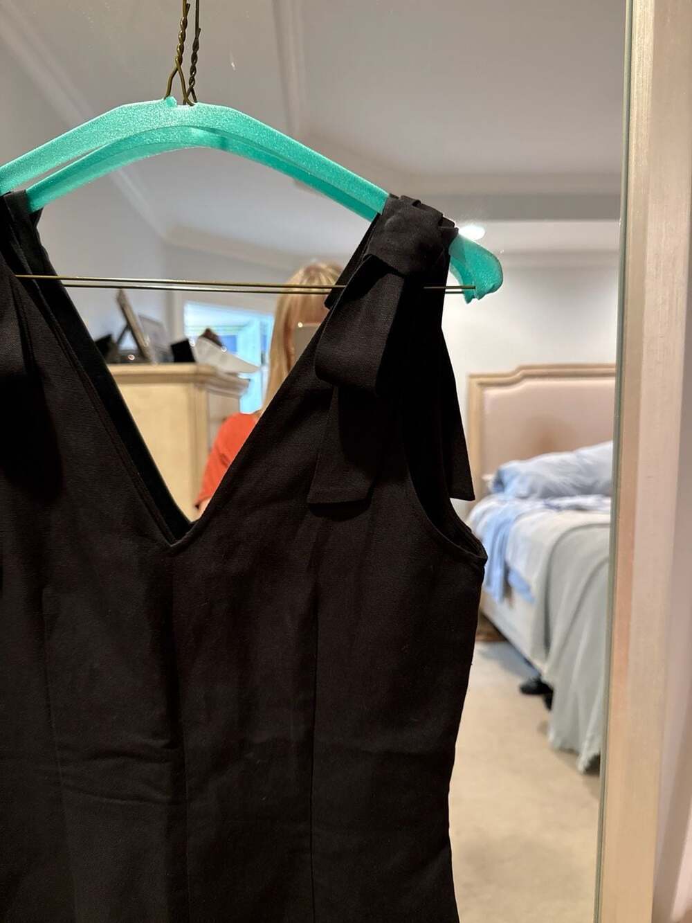 Kate Spade New York Silk-Linen Canvas Wide-Leg Tie Shoulder Jumpsuit, Size 4 - Picture 3 of 11